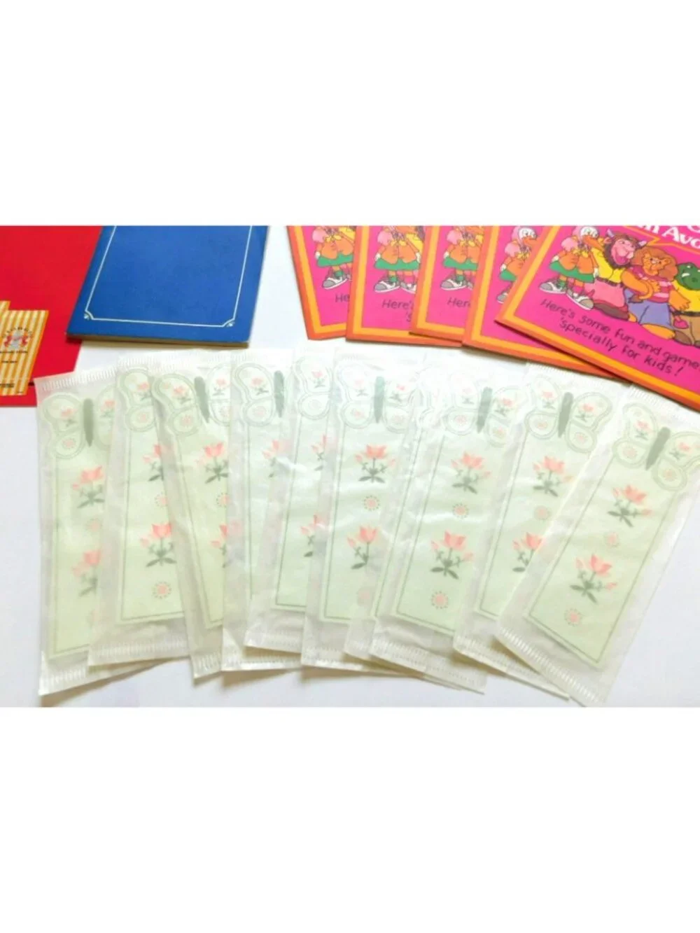 Vintage Avon Ephemera Lot Brochures Sweet Pickles Kids Activity Floral Bookmarks